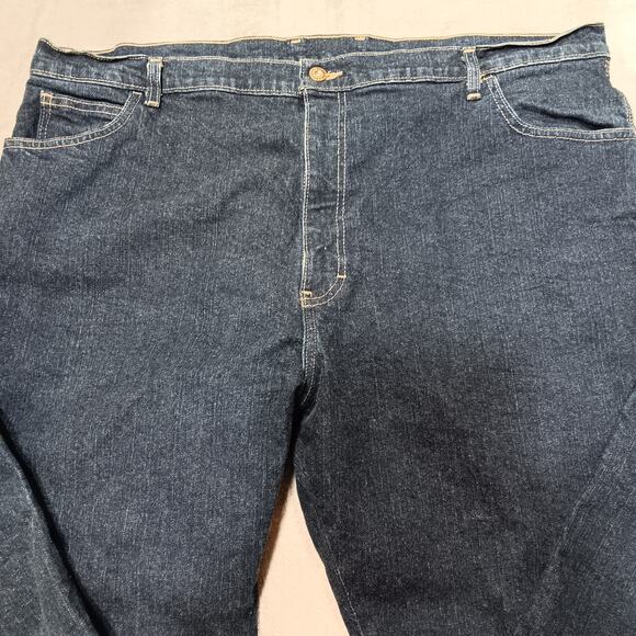 Dickies Jeans Men's 42 x 30 Dark Blue Carpenter Style Hammer Loop - Picture 3 of 16